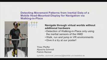 Free download VR 2016: [Poster] Detecting Movement Patterns from Inertial Data of a Mobile Head-Mounted-Display for Navigation via Walking-in- video and edit with RedcoolMedia movie maker MovieStudio video editor online and AudioStudio audio editor onlin